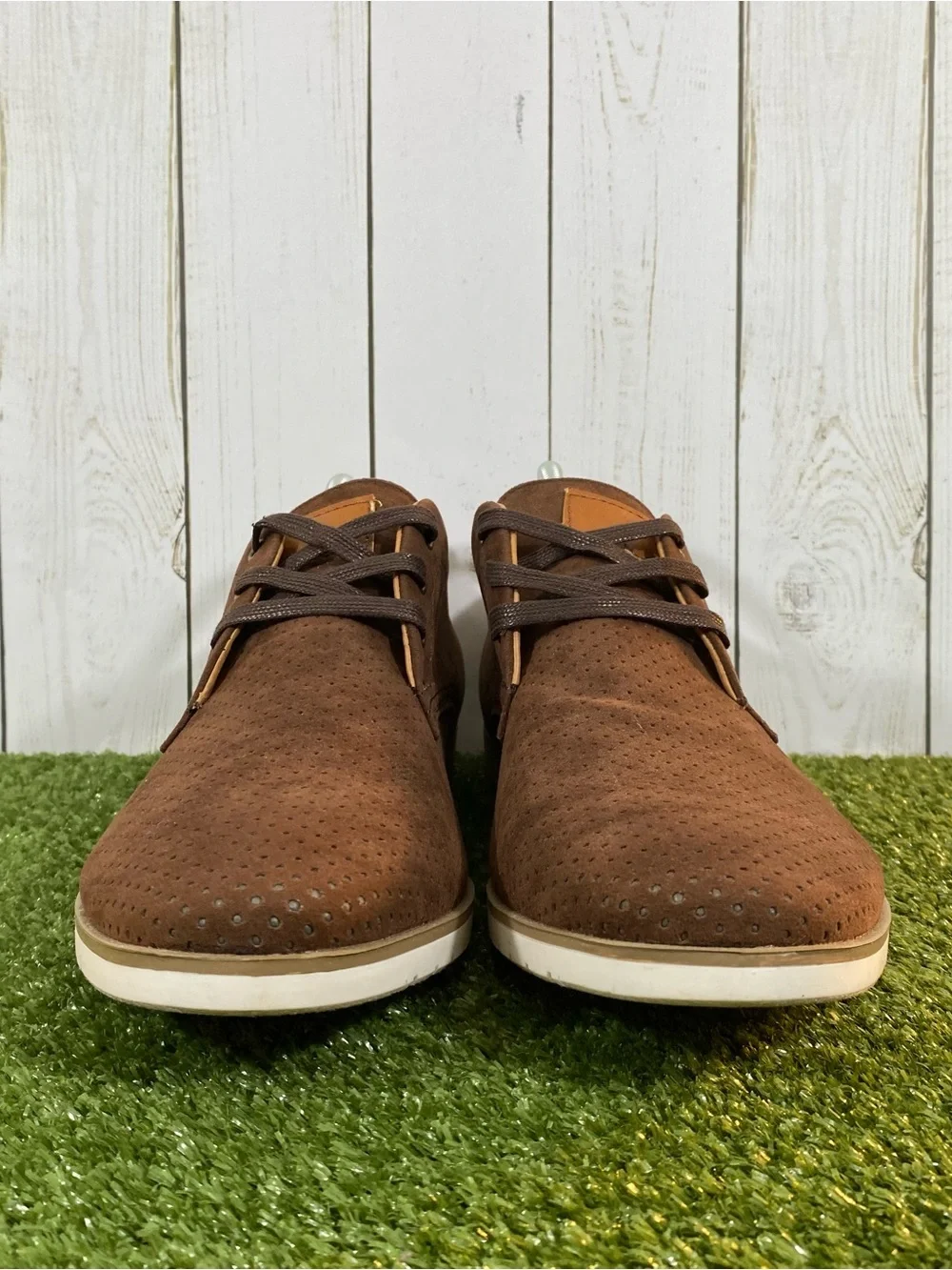 Arider Alan-02 Oxford Suede Shoes Mens Size 10 Low Brown Lace Up Business Casual